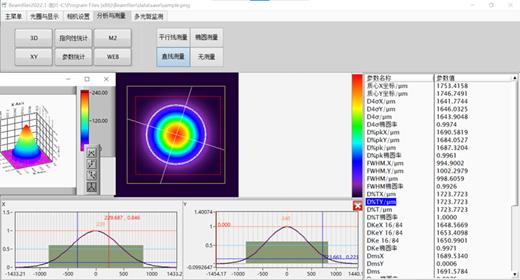 Beamfiler激光光斑分析儀圖二 Beamfiler激光光斑分析儀圖二